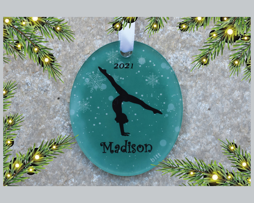 Personalized Gymnast Ornament for Holidays
