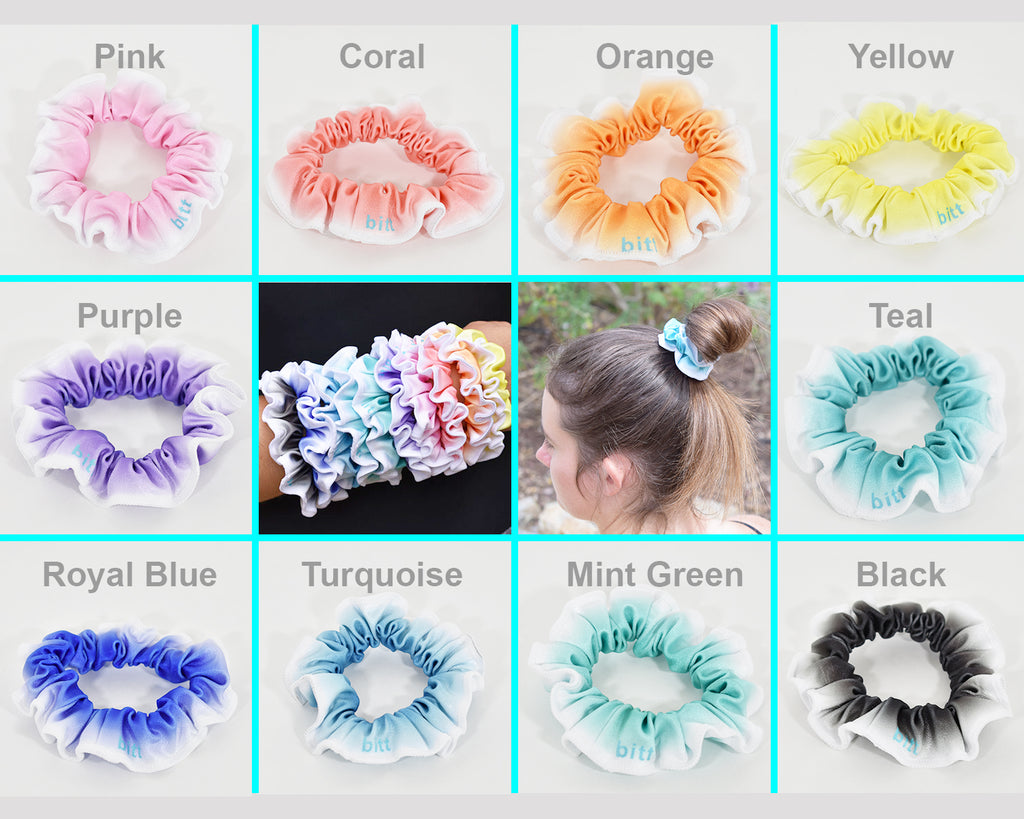 Hair Scrunchies in Ombre Colors