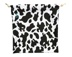 Gymnastics Grip Bag in Cow Print Spandex Fabric