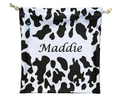 Personalized Gymnastics Grip Bag in Cow Print