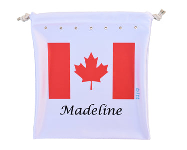 Personalized Canada Flag Gymnastics Grip Bag with Crystals