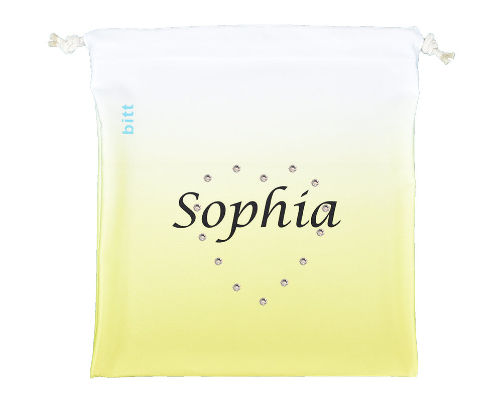 Personalized Gymnastics Grip Bag - Yellow & White Ombre