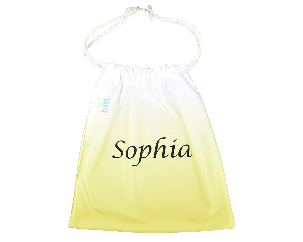 Personalized Gymnastics Grip Bag Yellow Ombre for Girls & Boys