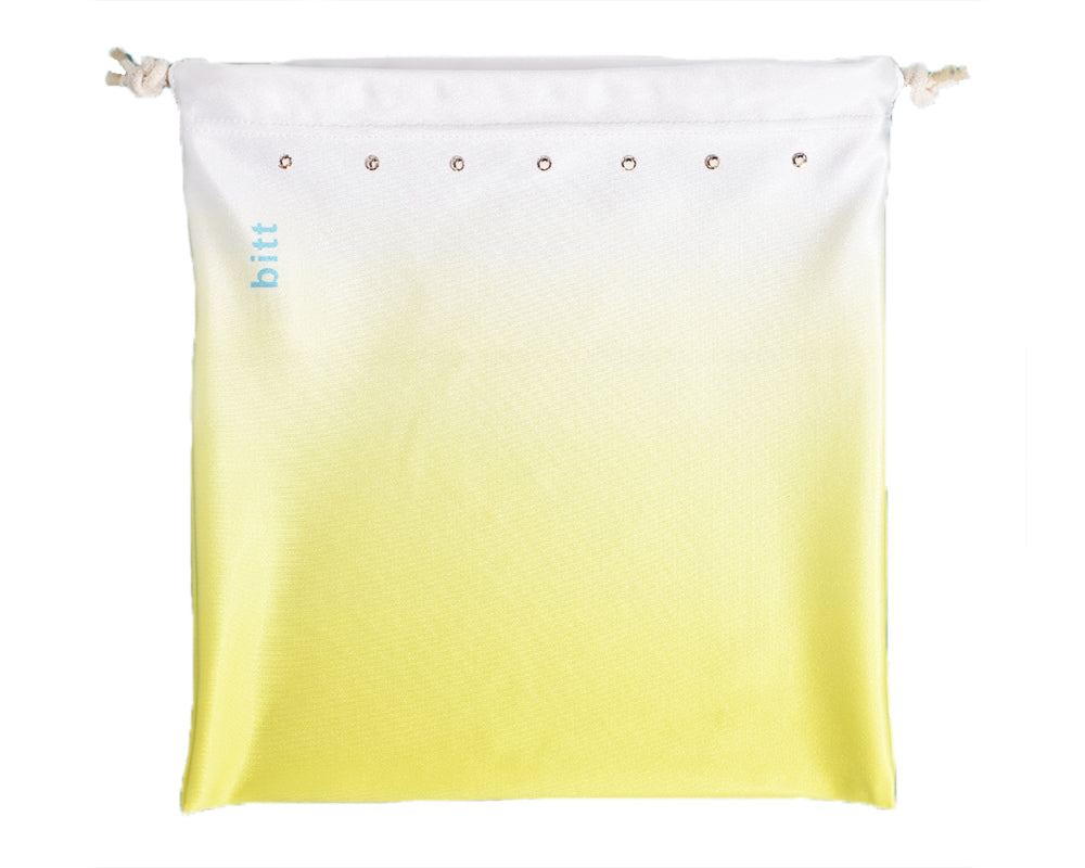Gymnastics Grip Bag - Yellow & White Ombre