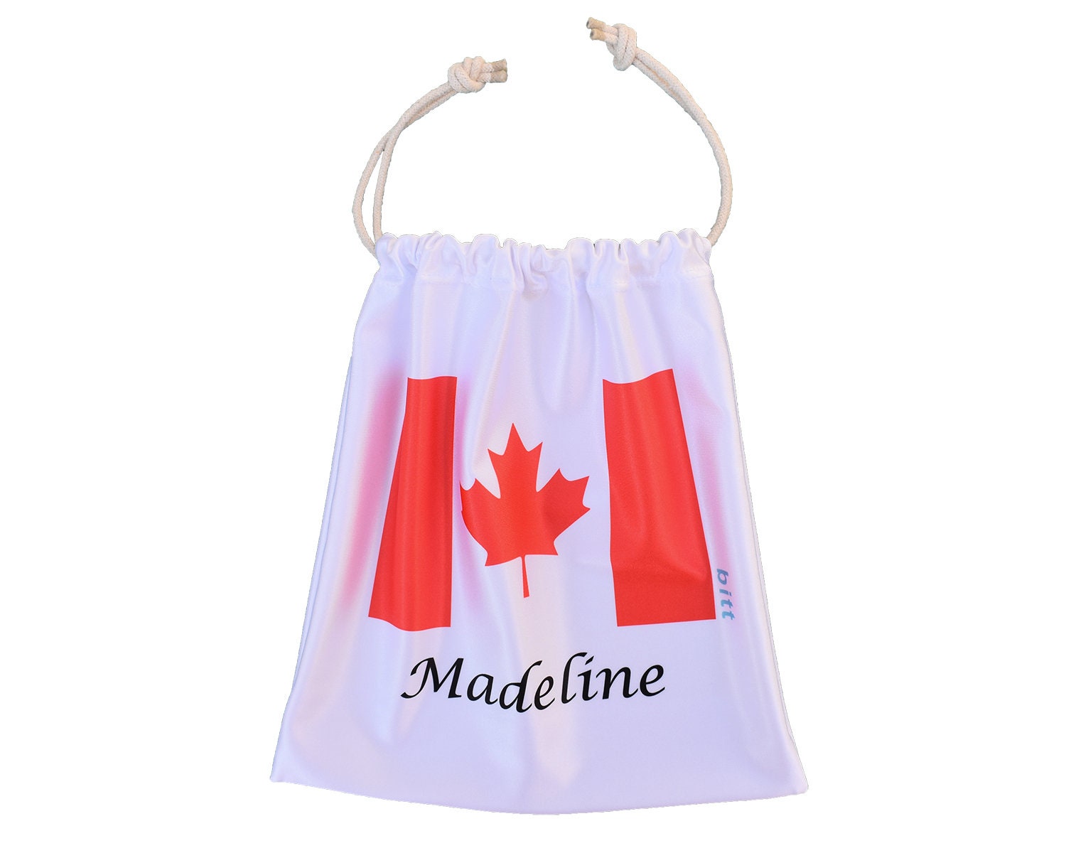 Personalized Canada Flag Gymnastics Grip Bag with Crystals option