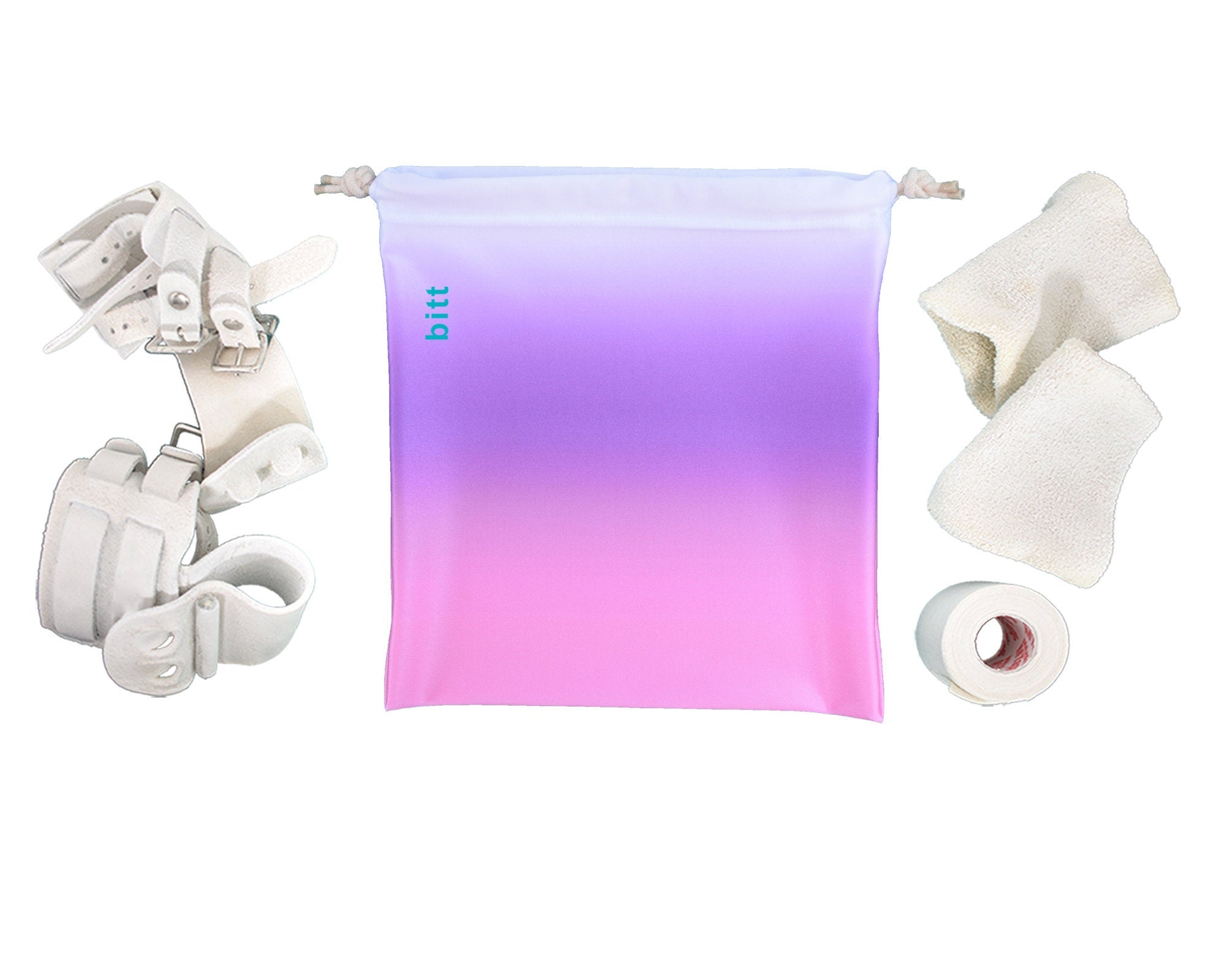 Gymnastics Grip Bag - Pink, Purple, White Ombre