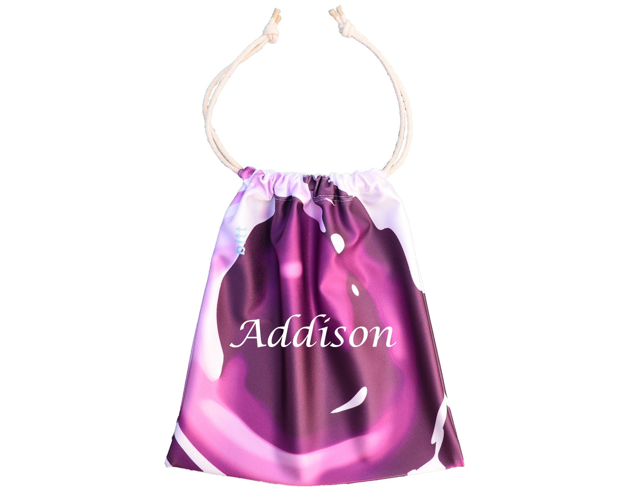 Personalized Gymnastics Grip Bag in Purple Splash