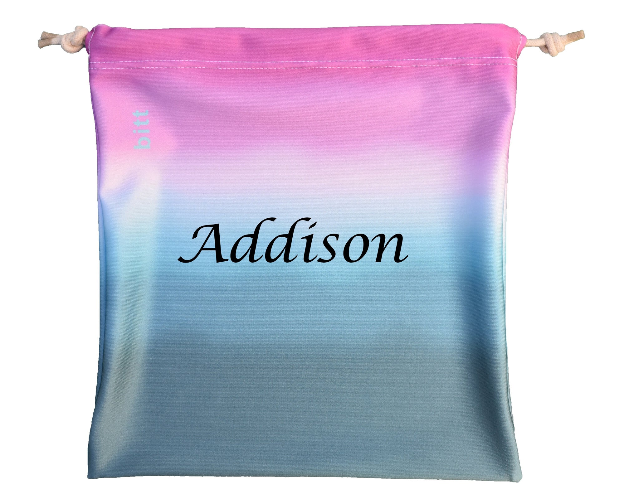 Personalized Gymnastics Grip Bag in Teal Pink Ombre