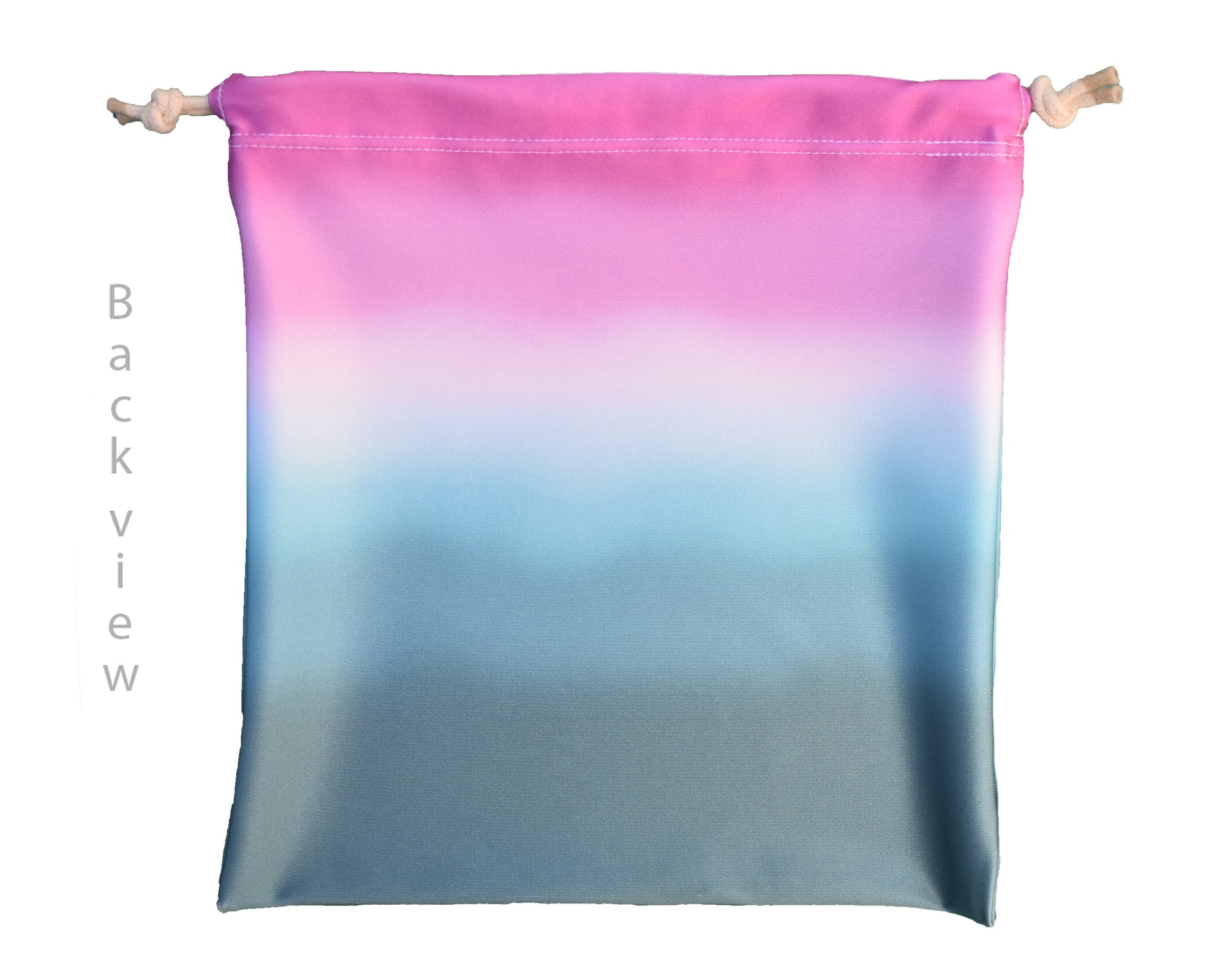 Personalized Gymnastics Grip Bag in Teal Pink Ombre with Split Handstand