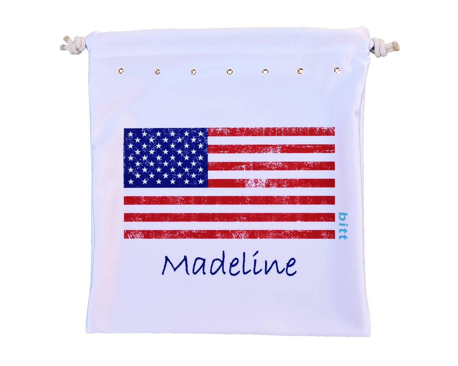 Personalized American Flag Gymnastics Grip Bag