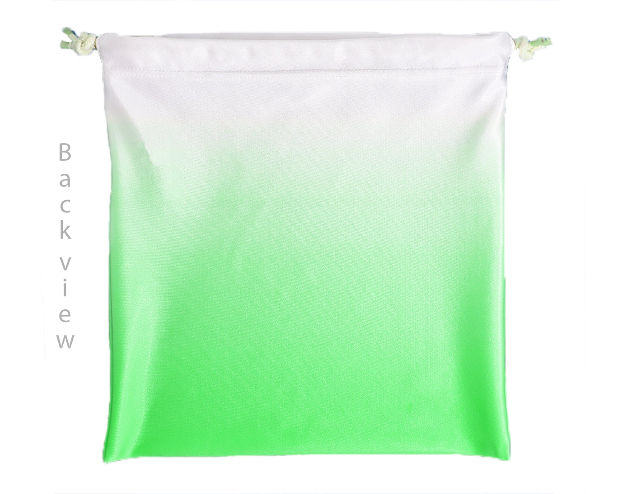 Personlized Gymnastics Grip Bag in Lime Green & White Ombre