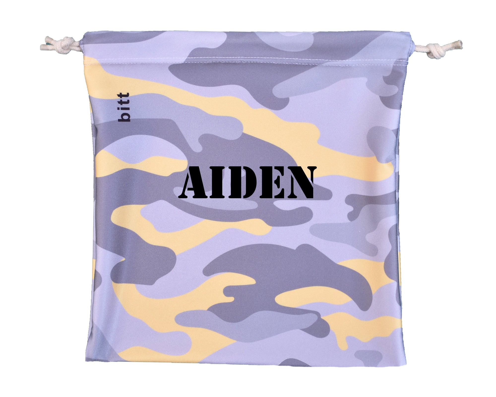 Personalized Gymnastics Grip Bag in Yellow Camouflage