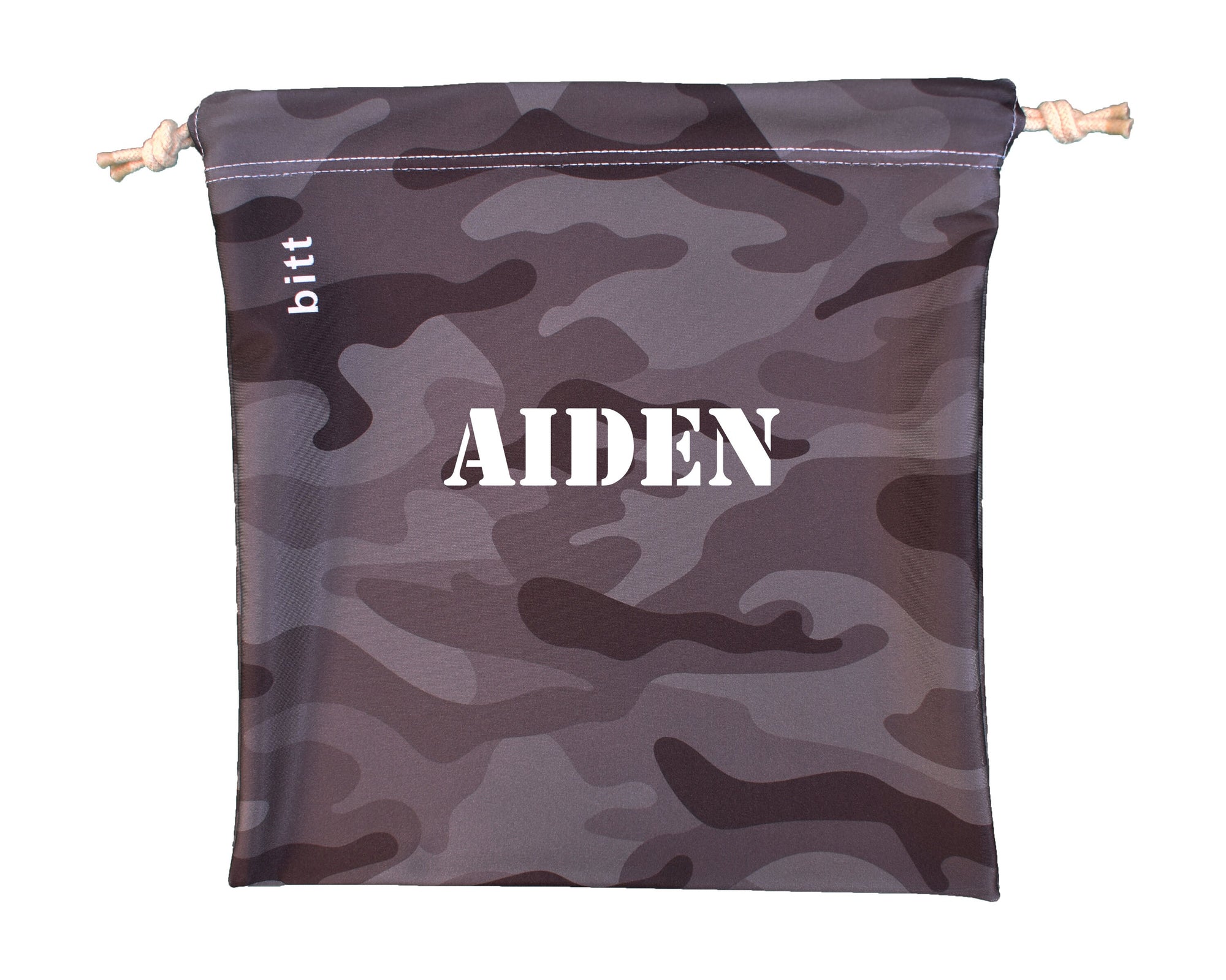 Personalized Gymnastics Grip Bag in Black Camouflage