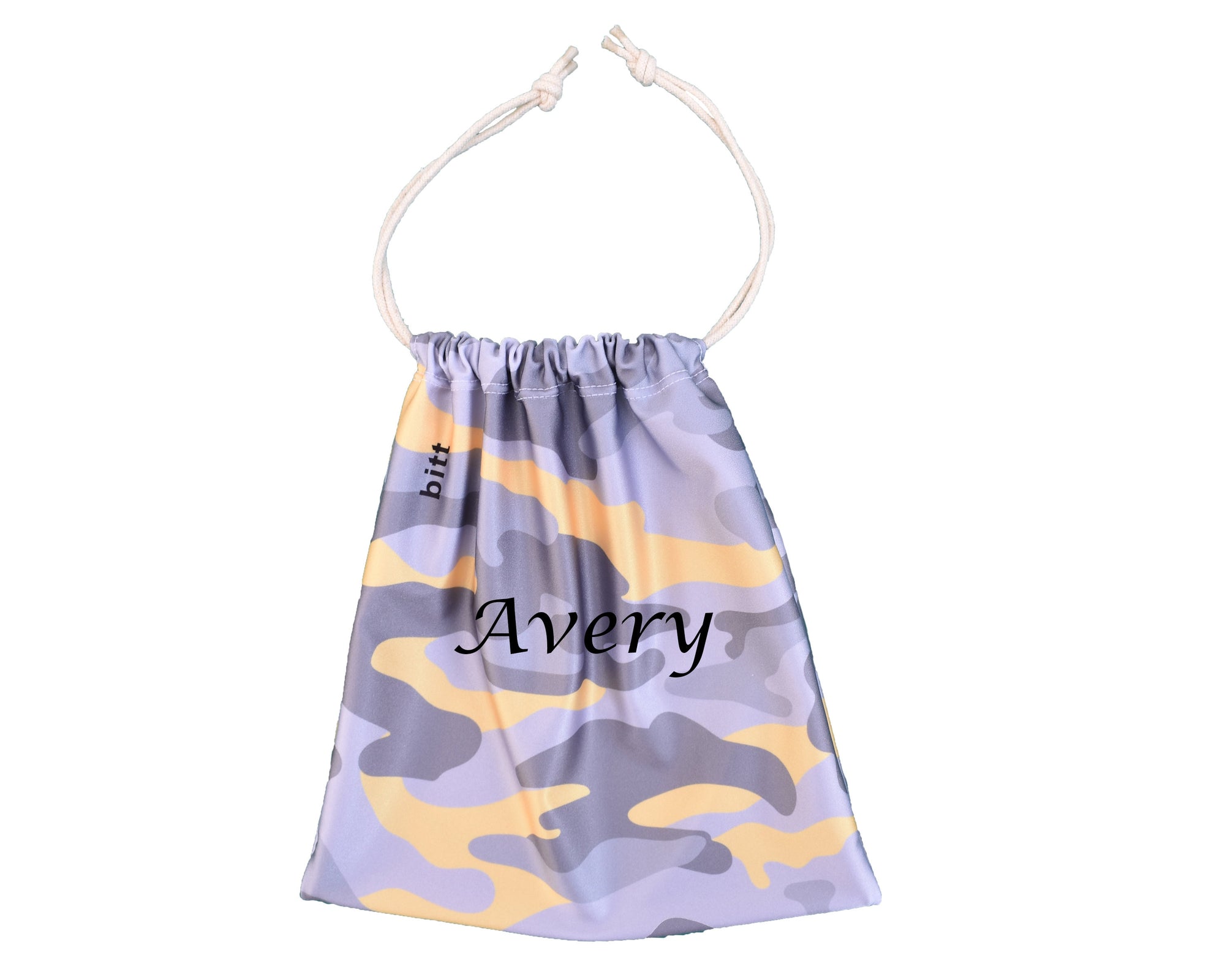 Personalized Gymnastics Grip Bag in Yellow Camouflage