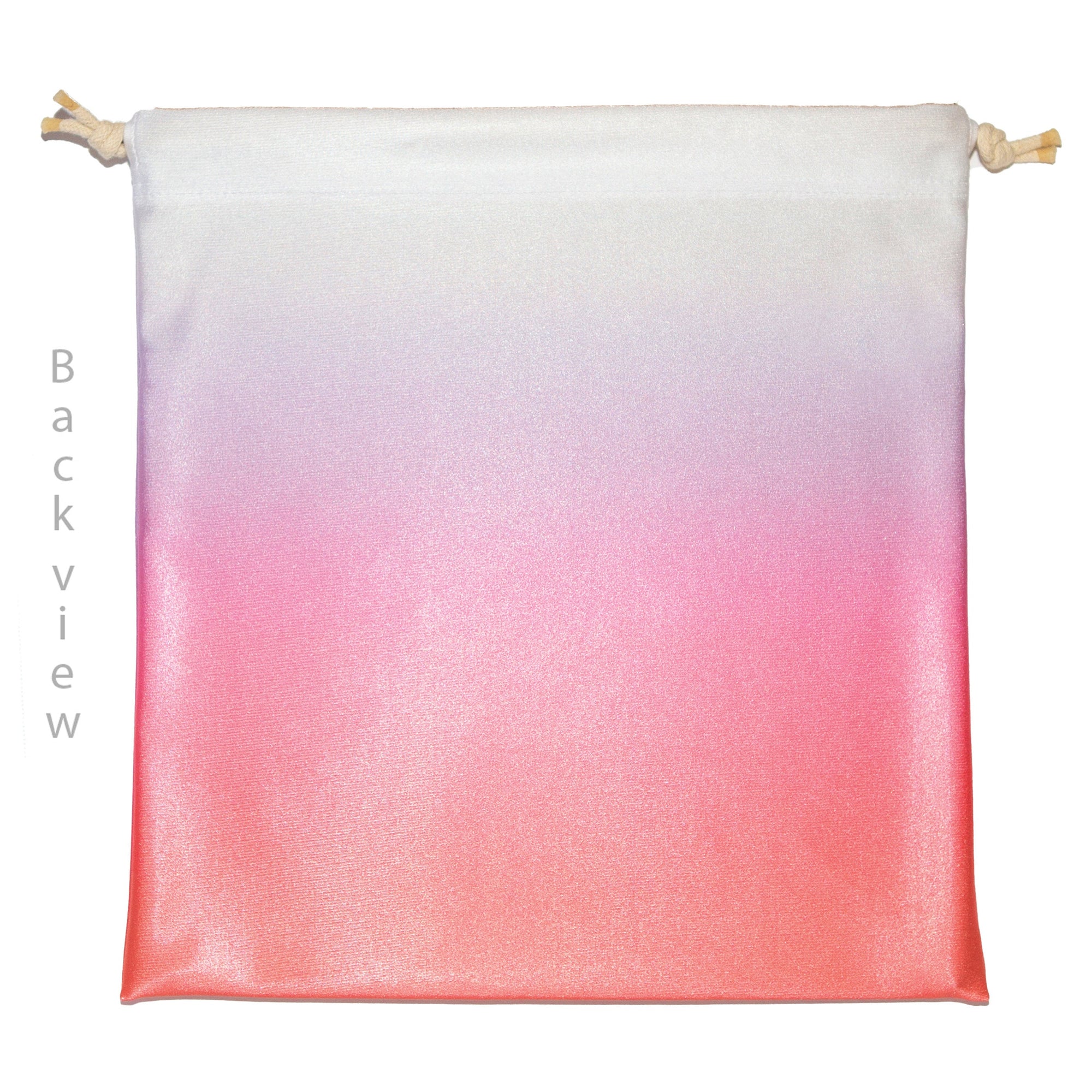 Personlized Gymnastics Grip Bag with Back Handspring in Coral, Purple, White Ombre